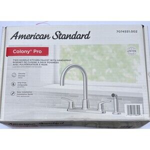 American Standard 7074551.002 Two Handle Kitchen Faucet With Handspray
